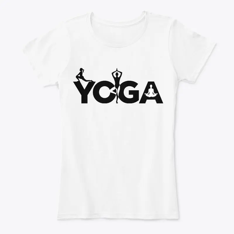 T-shirt Yoga Black and White